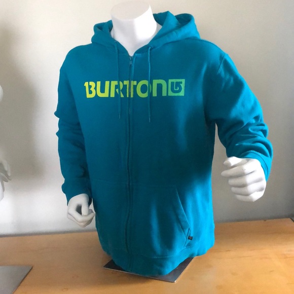 Burton Other - Men’s Large Summer Burton Turquoise Cotton Hoodie